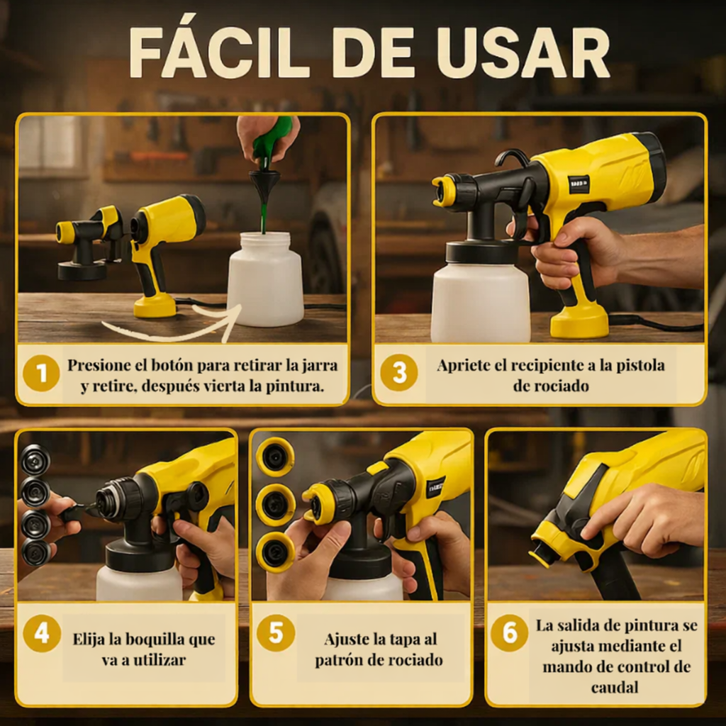 PISTOLA PARA PINTAR ELÉCTRICA PROFESIONAL ProSprayx (OFERTA DE AÑO NUEVO)