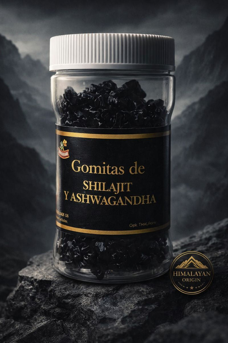 Gomas de Shilajit y Ashwagandha - VIGORUM 🇳🇵