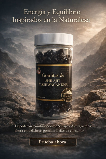 Gomas de Shilajit y Ashwagandha - VIGORUM 🇳🇵